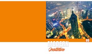 Aerial view of Jin Mao Tower in Shanghai at night on an orange background