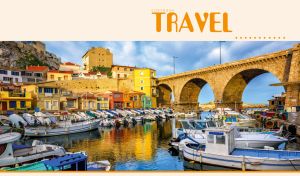 A panoramic view of the charming Vallon des Auffes fishing port in France