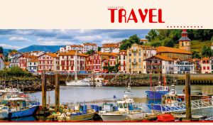 A panoramic view of the charming port de Saint-jean-de-Luz in Spain