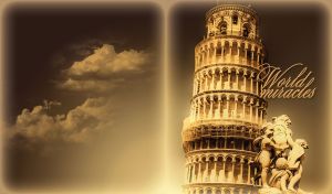 World Miracles | Sepia-Gold Monuments | Timeless European Icons