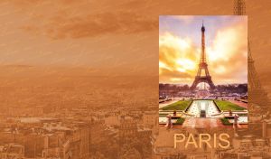 Vintage EU Vistas | Iconic Landmarks Against Sepia Cityscapes