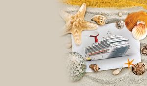 Ships on Travel Cards | Vacation Memories with Seashells on Pastel Sand