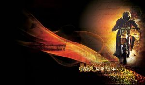 MOTO | Motocrossers Cut the Darkness against Patterned Texture