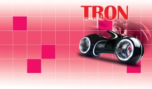 Black and white futuristic motorcycle on a grid pastel fuchsia gradient
