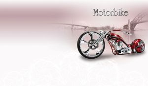 Motorbikes in Pastel Cities | Rugged Choppers on Monochrome Cityscapes