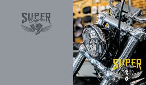 Super Engine | Chrome Dreams on Grey and Black | Motorbikes