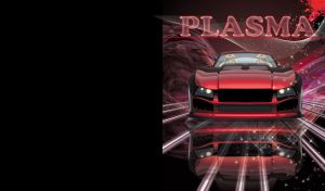 Plasma Performers | Vivid Sports Cars Against Colorful Energy | front views