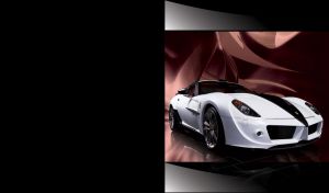 Sports Cars on Black | Against abstract backdrops