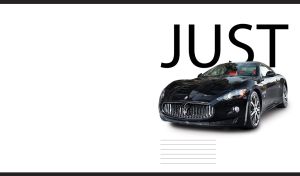 A black glossy super car on a white background