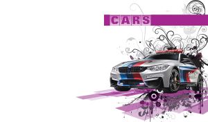 Cars | Sports Coupes & Floral Grunge Designs on White