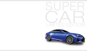 A blue Lexus coupe supercar with tinted glass isolated on a white background