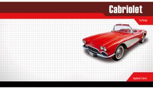Cabriolet Classics | Iconic Car Designs on White Checkered Sheets