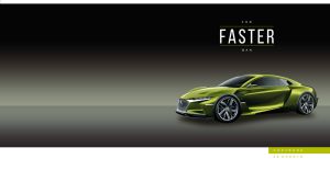 Luxury olive green metallic electric supercar on a black gradient