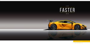 Luxury yellow sports car on a black gradient