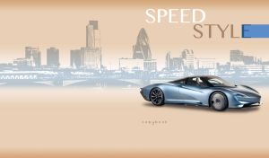 Speed & Style | Cars on Sepia-Toned Urban Skylines