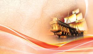 Voyage Across Seas | Frigate Sails on the World Map