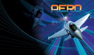 Grey military aircraft flying through purple-blue digital air tunnel