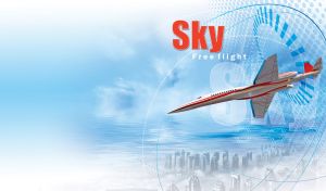 Sky | Free Flight Airplanes on Pastel Tech Gradients