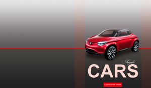 Red and black micro crossover on a grey gradient