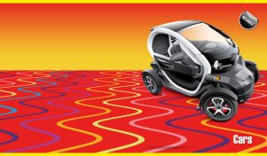 Driving Colors | Reliable Cars Against Vivid Wavy Horizons