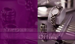 Platinum hand watch, charm clips, mechanical ink pen on a silver case